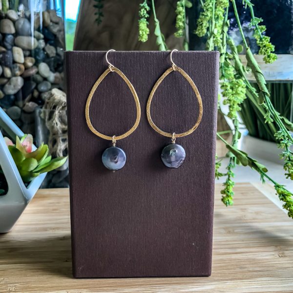 Gold Vermeil Pearl Earrings - Image 2