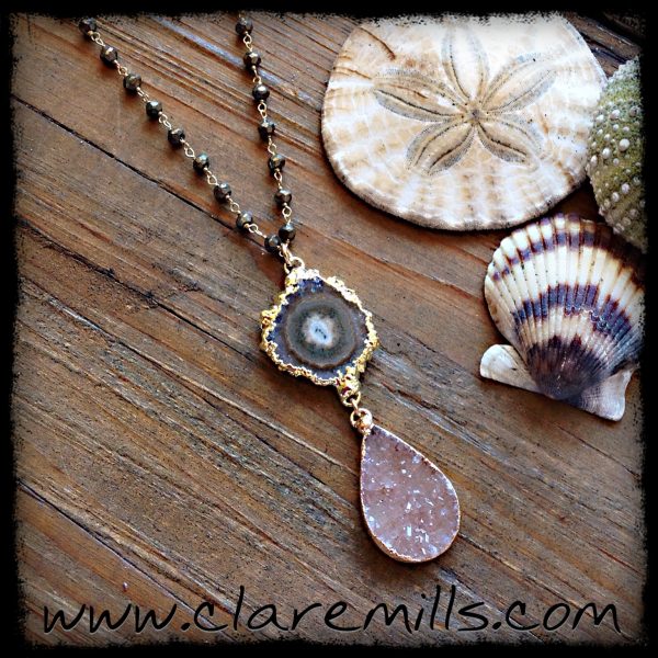 Stalactite & Druzy on Pyrite Chain - Image 2