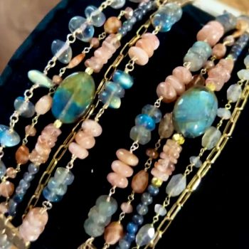 Labradorite & Sunstone Arm Candy