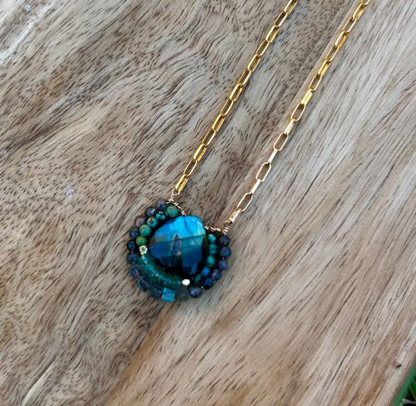 Labradorite, Turquoise, & Emerald Delight - Image 2