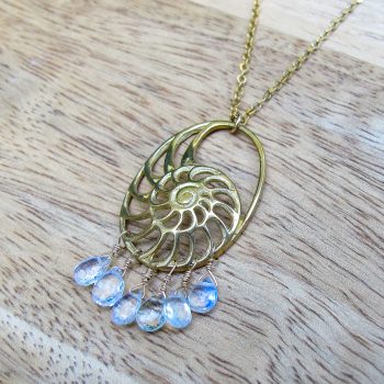 Ammonite Moonstone Necklace