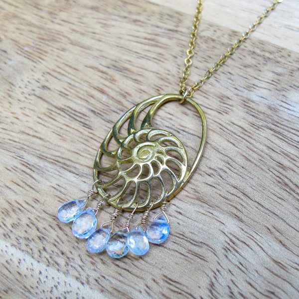 Ammonite Moonstone Necklace