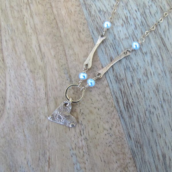 Sticks & Stones Bronze Heart Necklace - Image 2