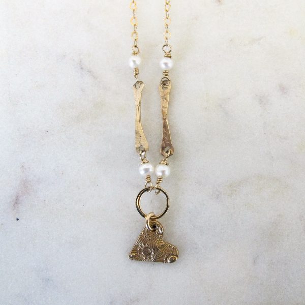 Sticks & Stones Bronze Heart Necklace - Image 3