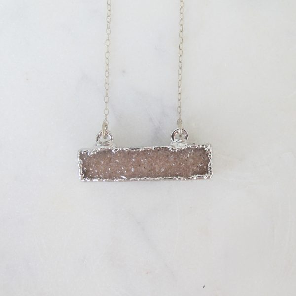 Druzy Bar Necklace