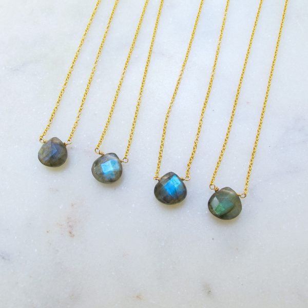 AAA Luna Labradorite Teardrop Necklace - Image 4