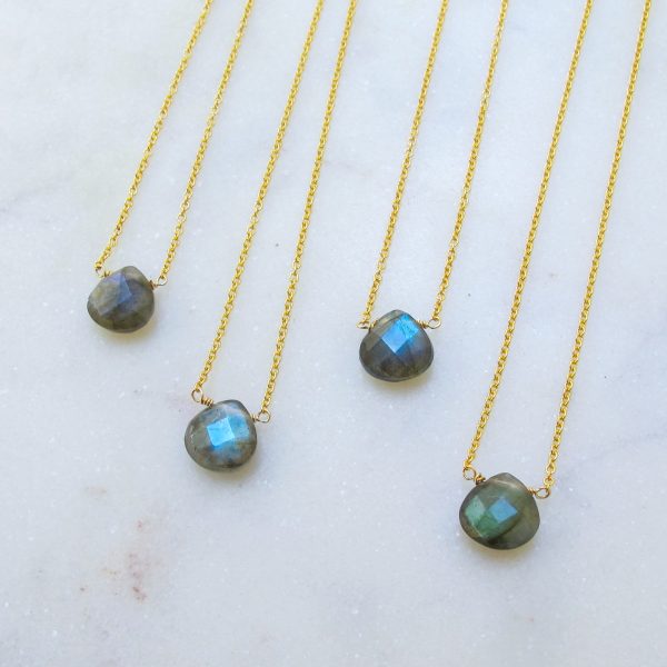AAA Luna Labradorite Teardrop Necklace - Image 5