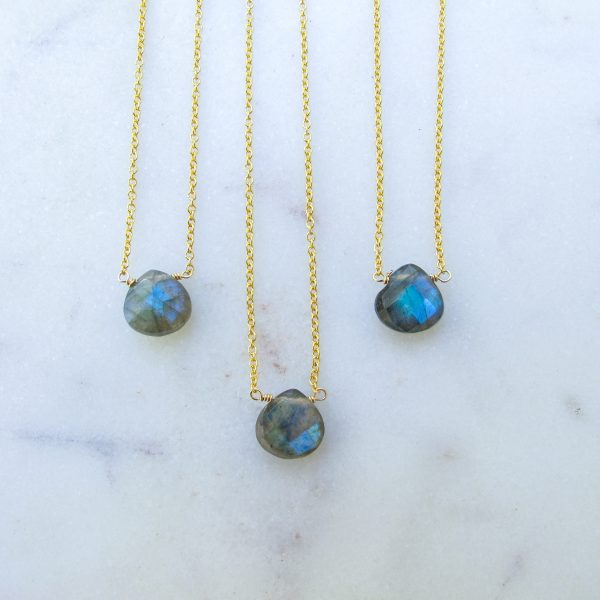 AAA Luna Labradorite Teardrop Necklace - Image 6