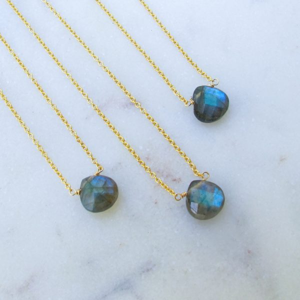 AAA Luna Labradorite Teardrop Necklace - Image 7