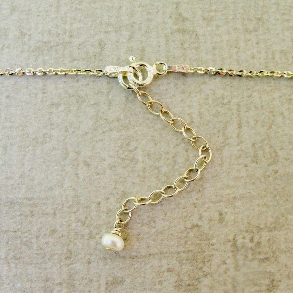 Mother Mary & Lourdes Peach Enamel Medal on Sterling Silver Chain - Image 4
