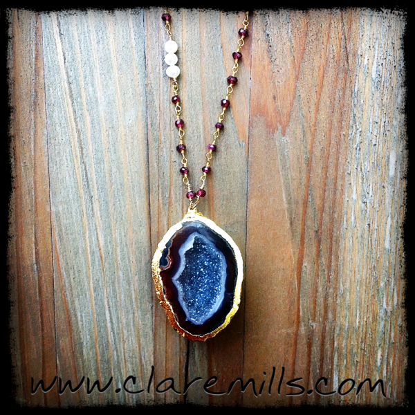 Tessa Geode Necklace