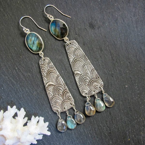 Labradorite & Sterling Silver Earrings - Image 10