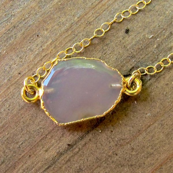 Gemstone Slice Necklace - Image 9