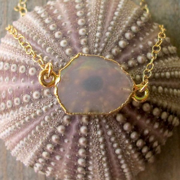 Gemstone Slice Necklace - Image 8