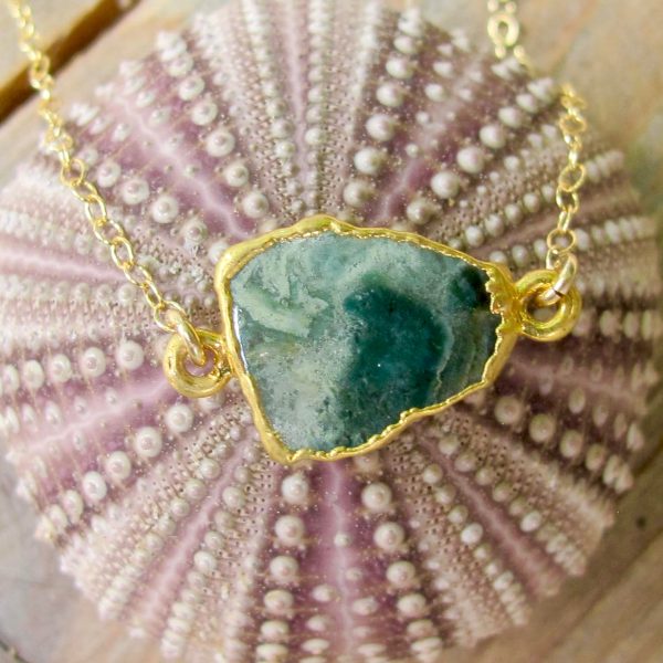 Gemstone Slice Necklace - Image 5