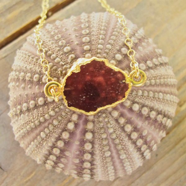 Gemstone Slice Necklace - Image 4