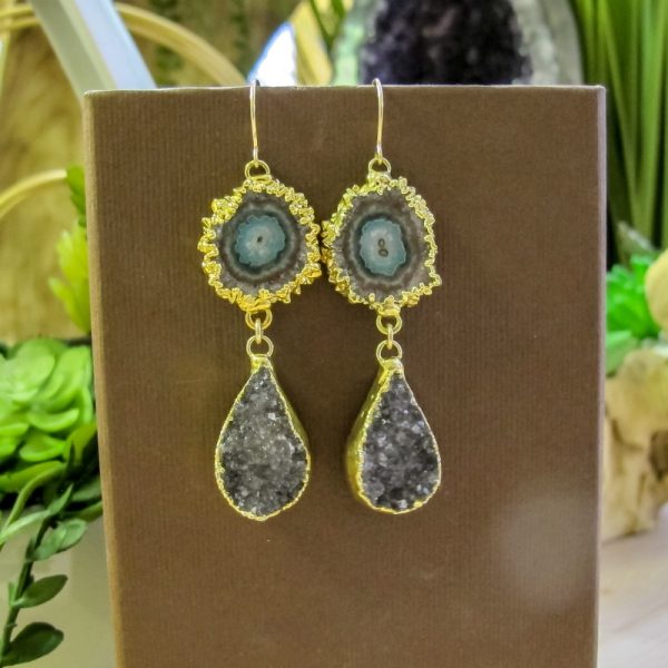 Stalactite & Druzy Earrings - Image 2
