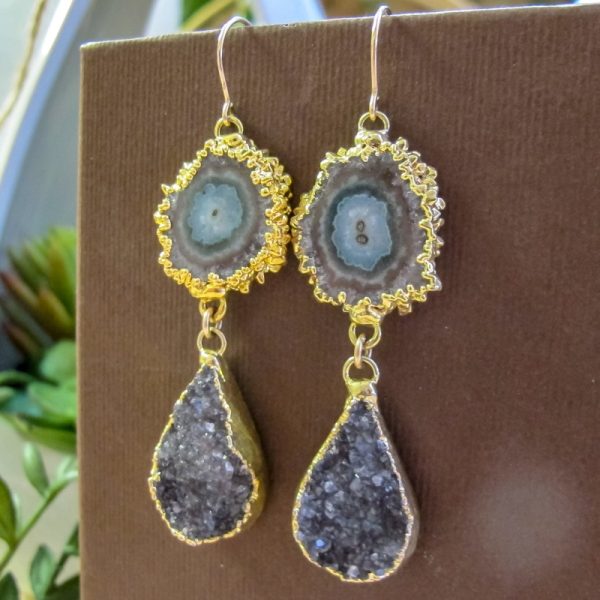 Stalactite & Druzy Earrings