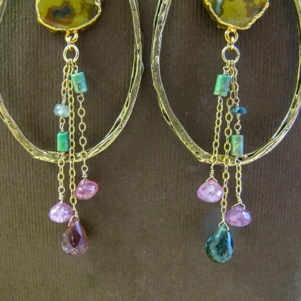 Jasper Statement Earrings - Image 3