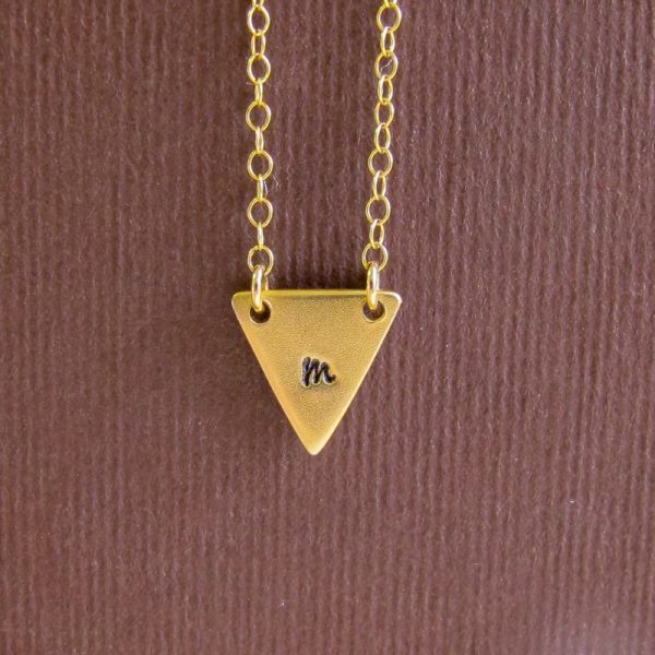 Geometric Initial Necklace