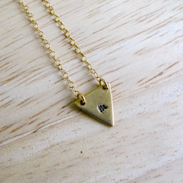 Geometric Initial Necklace - Image 3