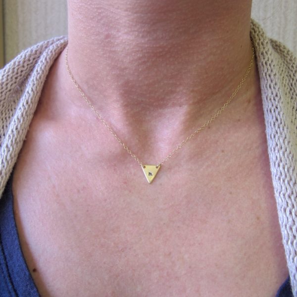 Geometric Initial Necklace - Image 2