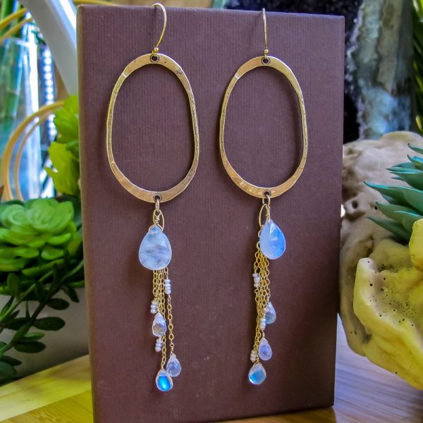 Mia Moonstone Earrings - Image 2