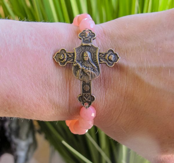 St. Theresa on Rose Quartz - Image 2