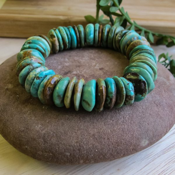 Turquoise Slice Gemstone Bracelet