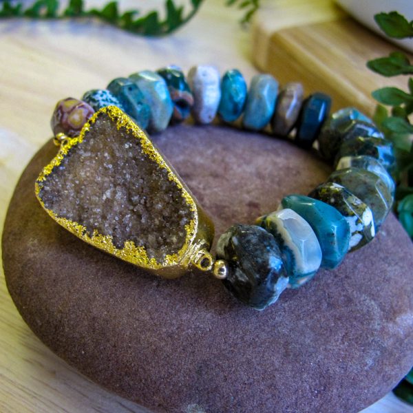 African Jasper Druzy Bracelet - Image 2