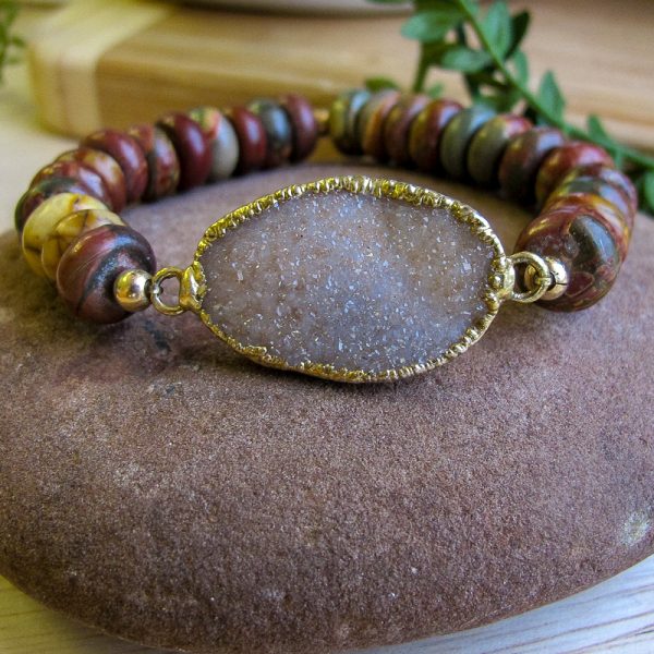 River Jasper Druzy Bracelet