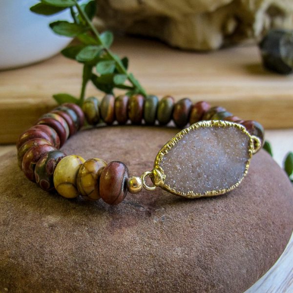 River Jasper Druzy Bracelet - Image 2