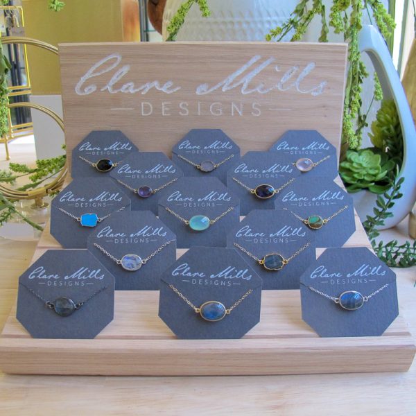 Gemstone Station Necklace