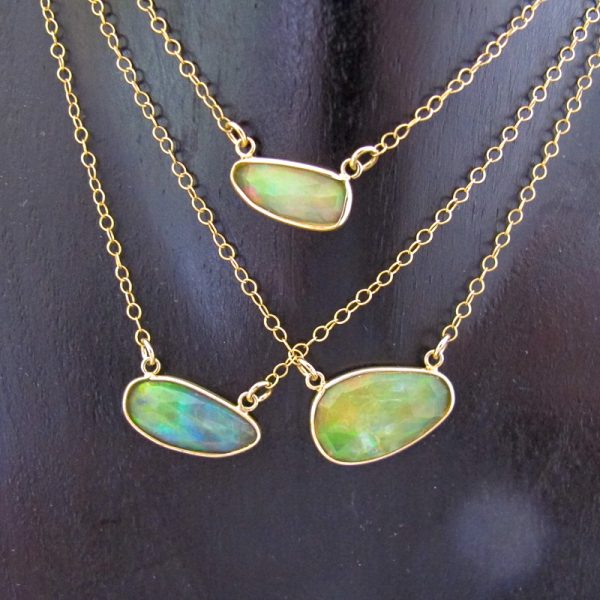 Opal Slice Necklace