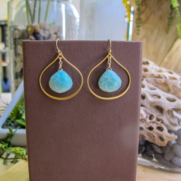 Seja Amazonite Teardrop Earrings - Image 2