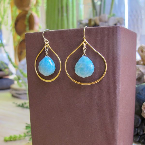 Seja Amazonite Teardrop Earrings