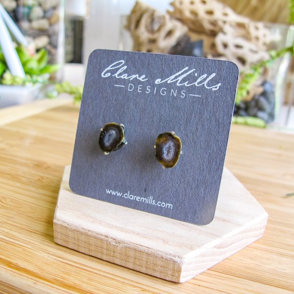 Geode Stud Earrings - Image 2