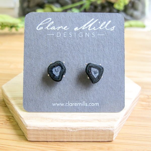 Geode Stud Earrings - Image 4