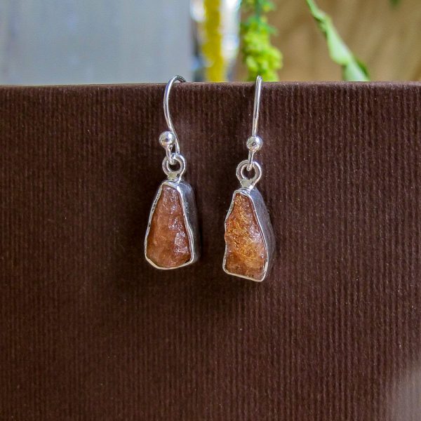 Sterling Silver Raw Gemstone Earrings - Image 6