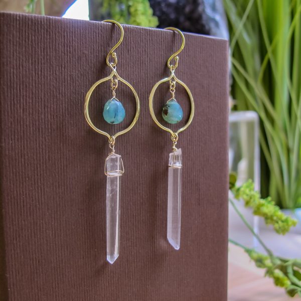 Arabesque Quartz Gemstone Earrings - Image 5
