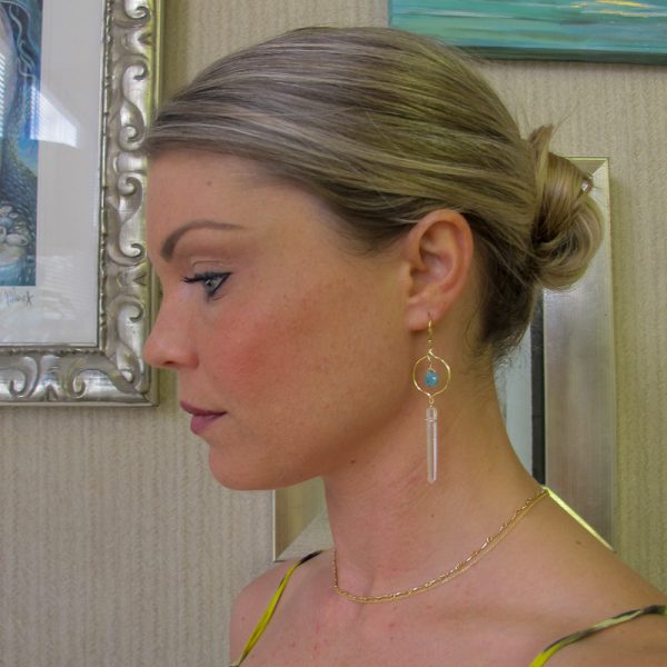 Arabesque Quartz Gemstone Earrings - Image 7