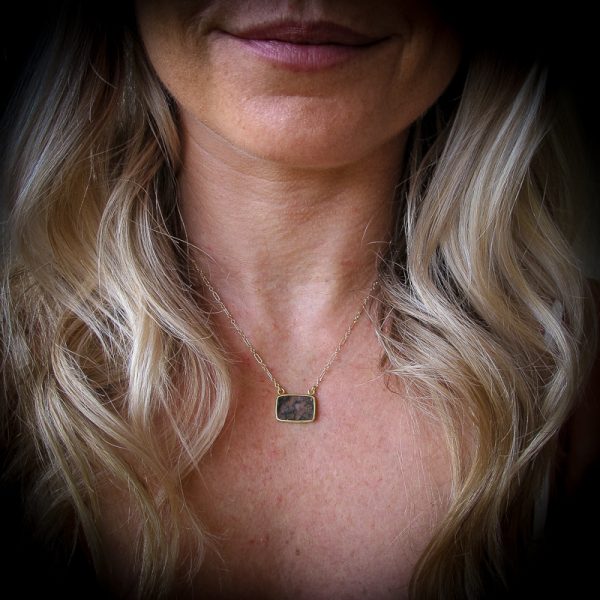 Stone Crush Moss Agate Necklace - Image 3