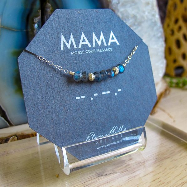 Mama Morse Code Necklace