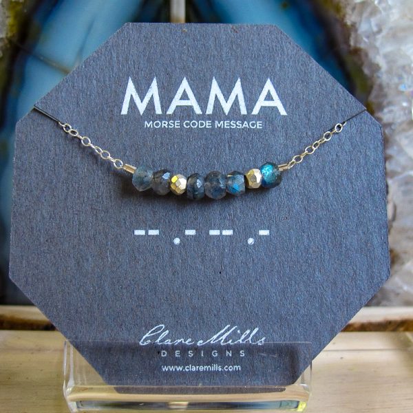 Mama Morse Code Necklace - Image 2
