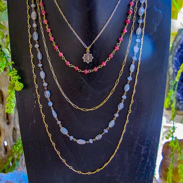 Lay It On Me  Ruby and Turquoise Necklace - Image 5