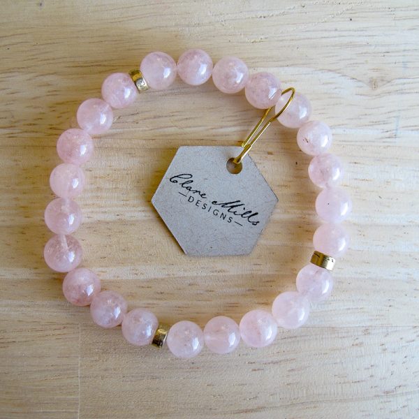 Morganite Gemstone Bracelet