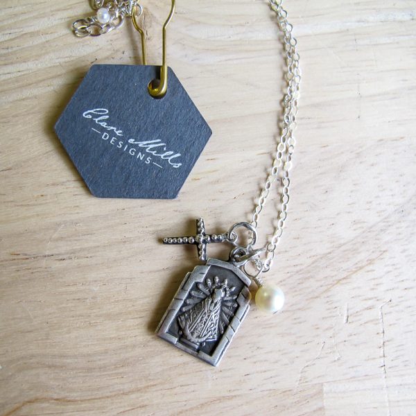 Our Lady of Luján & Sacred Heart Necklace - Image 2