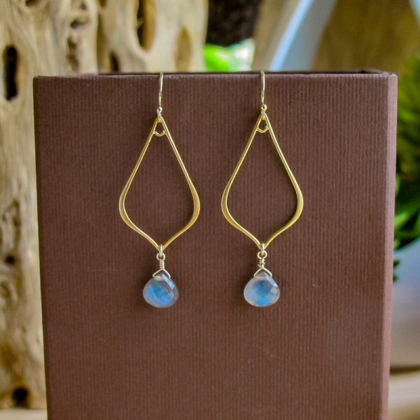 Labradorite Teardrop Earrings