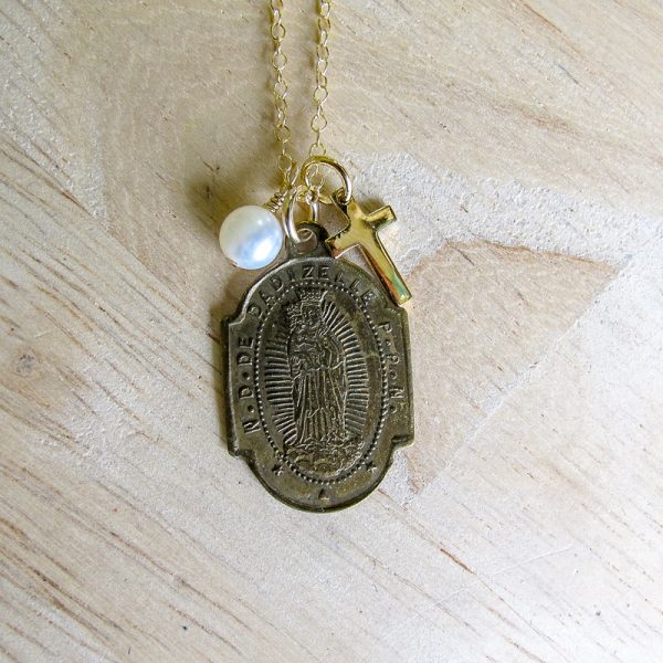 Notre Dame de Dadizele French Medal Necklace