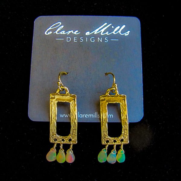 Ethiopian Opal Teardrop Earrings - Image 5